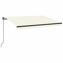 vidaXL krémszínű kézzel kihúzható napellenző 350 x 250 cm
