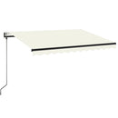 vidaXL krémszínű automata napellenző 350 x 250 cm