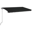 vidaXL antracitszürke automata napellenző 400 x 350 cm
