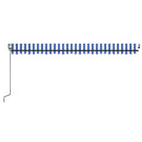 vidaXL kék és fehér automata napellenző 500 x 350 cm