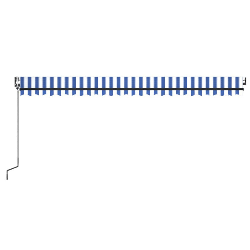 vidaXL kék és fehér automata napellenző 500 x 350 cm