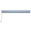 vidaXL kék és fehér automata napellenző 600 x 350 cm
