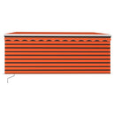 vidaXL narancs és barna kézzel kihúzható napellenző redőnnyel 3,5x2,5m