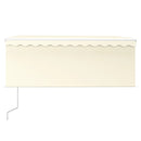 vidaXL krémszínű automata napellenző redőnnyel 3,5 x 2,5 m