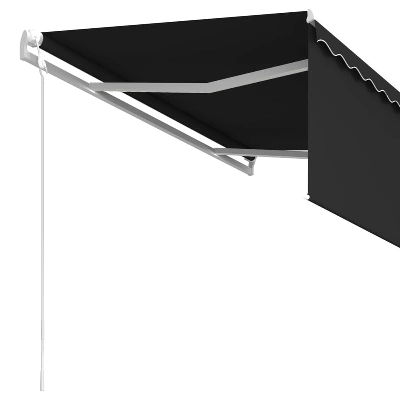 vidaXL antracitszürke automata napellenző redőnnyel 3,5 x 2,5 m