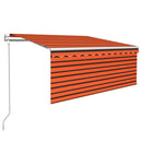 vidaXL automata redőnyös, LED-es, szélérzékelős napellenző 3,5x2,5 m