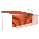 vidaXL automata redőnyös, LED-es, szélérzékelős napellenző 3,5x2,5 m