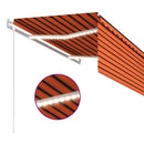 vidaXL automata redőnyös, LED-es, szélérzékelős napellenző 3,5x2,5 m