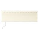 vidaXL krémszínű automata napellenző redőnnyel 4 x 3 m