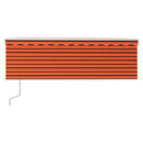 vidaXL narancssárga-barna kézzel kihúzható napellenző redőnnyel 4x3 m