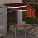 vidaXL automata redőnyös, LED-es, szélérzékelős napellenző 4x3 m