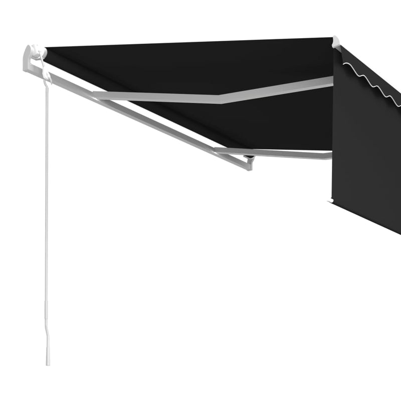 vidaXL antracitszürke automata napellenző redőnnyel 4,5 x 3 m
