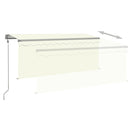 vidaXL krémszínű automata napellenző redőnnyel 3,5 x 2,5 m