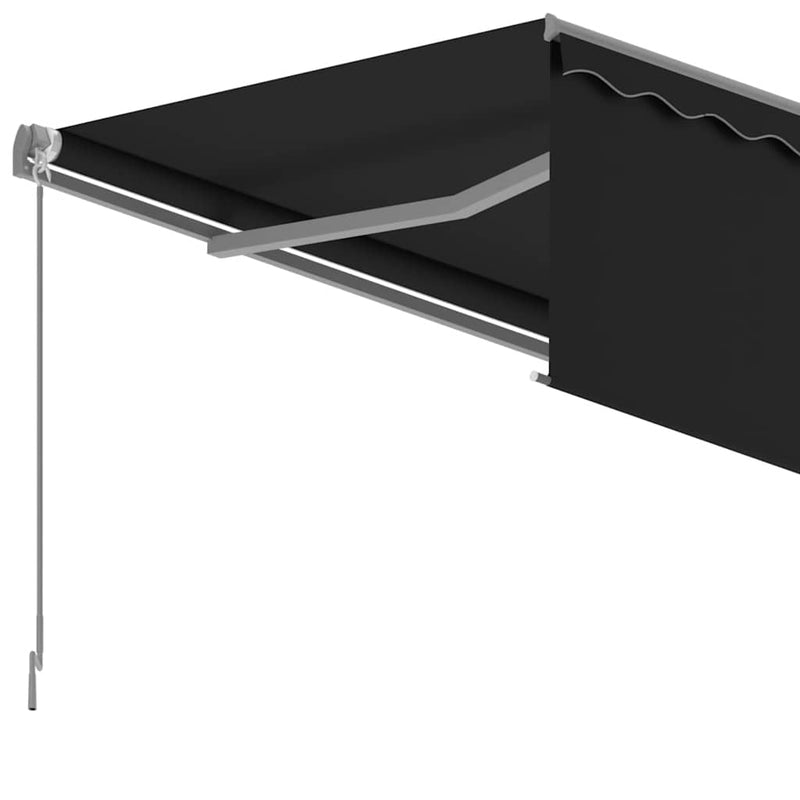 vidaXL antracitszürke automata redőnyös napellenző 5 x 3 m