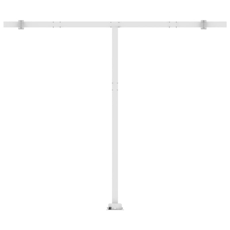 vidaXL narancssárga-barna automata póznás napellenző 350 x 250 cm