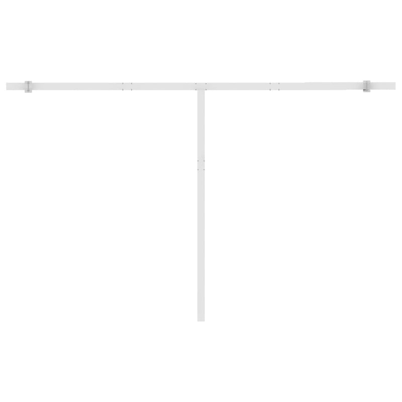 vidaXL kék és fehér automata póznás napellenző 450 x 300 cm