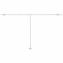 vidaXL sárga és fehér kézzel kihúzható LED-es napellenző 500x300 cm