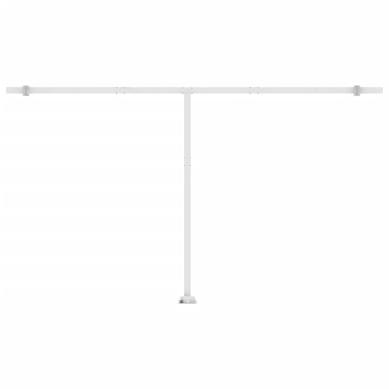 vidaXL kék/fehér automata szélérzékelős és LED-es napellenző 500x300cm