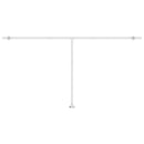 vidaXL krémszínű automata póznás napellenző 600 x 300 cm