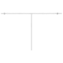 vidaXL kék és fehér kézzel kihúzható LED-es napellenző 400 x 350 cm