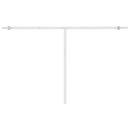 vidaXL narancs-barna kézzel kihúzható póznás napellenző 450 x 350 cm