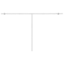 vidaXL sárga-fehér automata póznás napellenző 450 x 350 cm