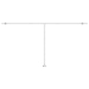 vidaXL kék és fehér kézzel kihúzható póznás napellenző 600 x 350 cm