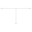 vidaXL sárga-fehér szélérzékelős és LED-es napellenző 600 x 350 cm