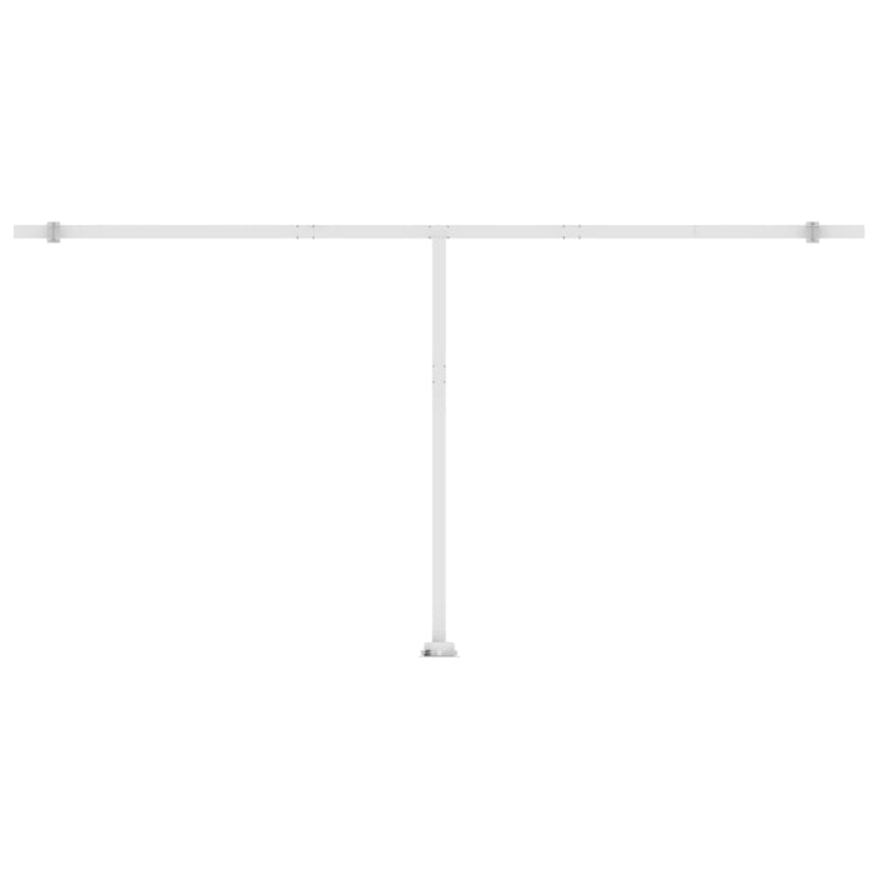 vidaXL sárga-fehér szélérzékelős és LED-es napellenző 600 x 350 cm