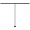 vidaXL sárga és fehér kézzel kihúzható LED-es napellenző 300 x 250 cm