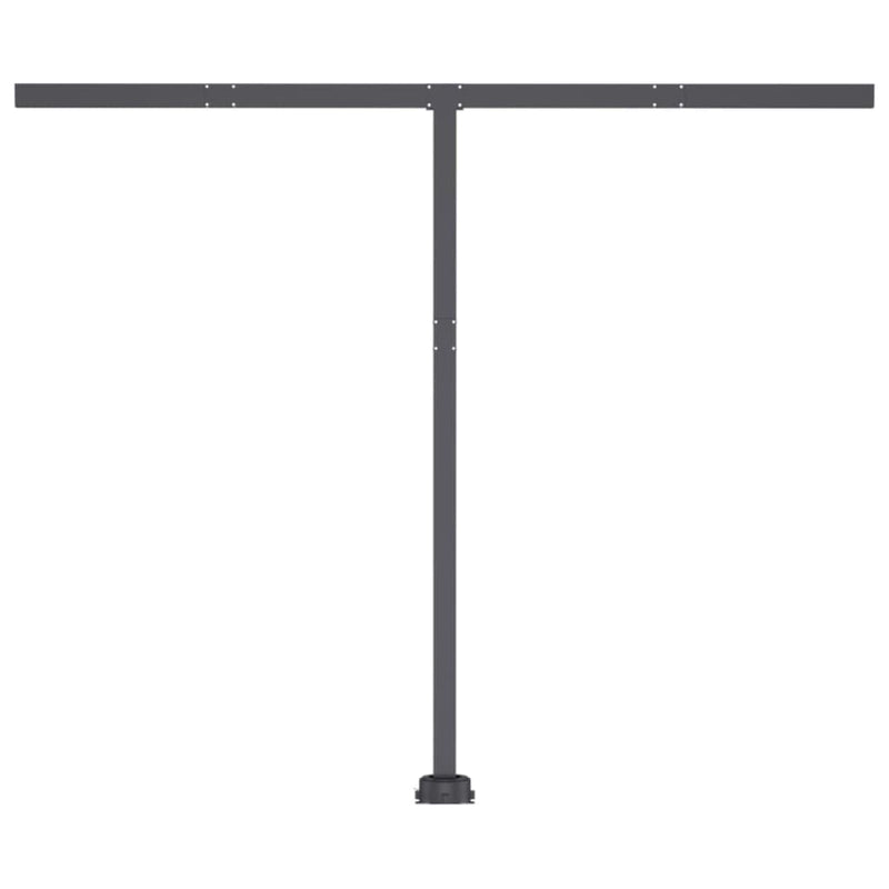 vidaXL sárga-fehér automata póznás napellenző 300 x 250 cm