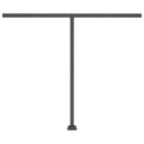 vidaXL kék és fehér kézzel kihúzható LED-es napellenző 350x250 cm