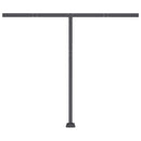 vidaXL krémszínű kézzel kihúzható LED-es napellenző 350 x 250 cm