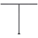 vidaXL sárga és fehér kézzel kihúzható LED-es napellenző 350 x 250 cm