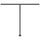 vidaXL antracitszürke kézzel kihúzható LED-es napellenző 350 x 250 cm