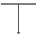 vidaXL sárga-fehér automata póznás napellenző 350 x 250 cm