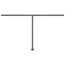 vidaXL sárga és fehér kézzel kihúzható LED-es napellenző 400 x 300 cm