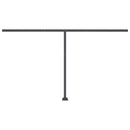 vidaXL narancs és barna kézzel kihúzható LED-es napellenző 450x300 cm