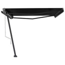 vidaXL antracitszürke automata póznás napellenző 450 x 300 cm