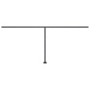 vidaXL kék és fehér kézzel kihúzható LED-es napellenző 500 x 300 cm