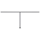 vidaXL sárga-fehér kézzel kihúzható póznás napellenző 600 x 300 cm