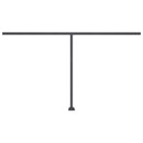 vidaXL sárga és fehér kézzel kihúzható LED-es napellenző 400 x 350 cm