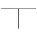 vidaXL kék és fehér kézzel kihúzható póznás napellenző 450 x 350 cm