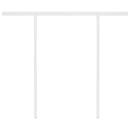 vidaXL kék és fehér kézzel kihúzható napellenző póznákkal 3 x 2,5 m