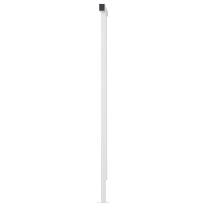 vidaXL kék és fehér kézzel kihúzható LED-es napellenző 3 x 2,5 m