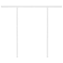 vidaXL kék és fehér automata napellenző póznákkal 3 x 2,5 m