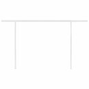 vidaXL kék és fehér automata napellenző póznákkal 4 x 3 m