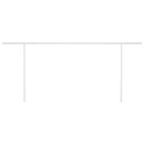 vidaXL sárga és fehér kézzel kihúzható LED-es napellenző 5x3 m