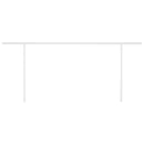 vidaXL krémszínű automata napellenző póznákkal 6 x 3 m