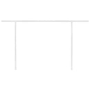 vidaXL krémszínű kézzel kihúzható napellenző póznákkal 4 x 3,5 m